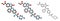 Nintedanib cancer drug molecule. Angiogenesis inhibitor