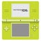 Nintendo DS lite vector green color