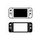 Nintendo Switch. Game controller design template icon