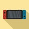 Nintendo switch icon, flat style