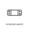 nintendo switch icon. Trendy modern flat linear vector nintendo