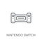 Nintendo switch linear icon. Modern outline Nintendo switch logo