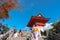 Nio-mon Gate or Nio Gate, the main entrance of Kiyomizu-dera Temple in Kyoto