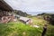 Nipa huts at the hills of Batanes, Philippines