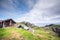 Nipa huts at the hills of Batanes, Philippines