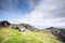 Nipa huts at the hills of Batanes, Philippines