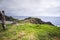 Nipa huts at the hills of Batanes, Philippines