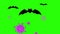 nipah virus 4k animation bat virus Indian virus greenscreen banner purple virus background