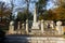 NIS, SERBIA- OCTOBER 21, 2017: Monument to Kniaz Milan in Fortress of City of Nis