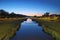 Nisava River At Twilight In Pirot Town, Serbia