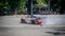 Nissan 180sx drift car during practice session in Indonesia drift series event