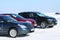 Nissan Murano, Qashqai and Teana on ice of lake Baikal