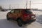 Nissan Qashqai in red color. This is crossover that combines modark design and compact hatchback refinement with functionality