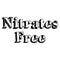 NITRATES FREE stamp on white isolated