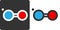 Nitric oxide NO free radical molecule, flat icon style. Atoms shown as color-coded circles oxygen - red, nitrogen - blue.