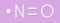 Nitric oxide NO free radical and signaling molecule. Skeletal formula.