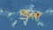 Nitrogen dioxide levels radar live video world map from satellite in 2020 , climate change  during corona virus pandemic outbreak