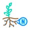 nitrogen fixation environmental color icon vector illustration