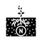 nitrogen fixation environmental glyph icon vector illustration