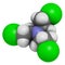 Nitrogen mustard HN-3 molecule. Used as blister agent chemical warfare agent and anticancer drug.