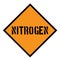 Nitrogen sign , label