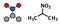 Nitropropane (2-nitropropane, 2-NP) chemical solvent molecule. Used as solvent in production of ink, polymers, coatings, adhesives