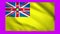 Niue flag on green screen for chroma key
