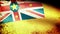 Niue Flag Waving, grunge look