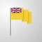 Niue waving Flag creative background