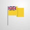 Niue waving Flag design vector background