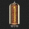 Nixie tube indicator lamp with number