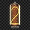 Nixie tube indicator lamp with number