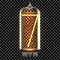 Nixie tube indicator lamp with number