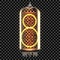 Nixie tube indicator lamp with number