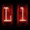 Nixie tube indicator set of letters the whole alphabet. The letter L