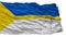 Nizhnevartovsk City Flag, Russia, Khanty Mansia, Isolated On White Background