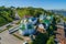 Nizhny Novgorod. Annunciation monastery. Shooting from a drone, Sunny day