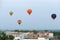 Nizhny Novgorod, Russia, 08.19.2021, Balloon aerostat, in the sky over the city, Nizhny Novgorod 800. Aerostat and