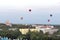 Nizhny Novgorod, Russia, 08.19.2021, Balloon aerostat, in the sky over the city, Nizhny Novgorod 800. Aerostat and
