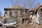 Nizhny Novgorod, Russia. - April 10.2017. Old dilapidated private house on Arzamas street.