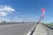 Nizhny Novgorod, Russia. - June 21.2018. Canavin bridge on the day of the Argentina-Croatia soccer game, motor traffic on the brid