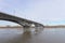 Nizhny Novgorod, Russia. - March 24.2017. Canavinsky bridge over the river Oka.