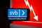 Nizhny Novgorod, Russia March 27 2023: collapse svb bank