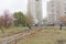 Nizhny Novgorod, Russia. - October 26.2017. Reconstruction of a network of asphalted paths in the yard territory on the Boulevard