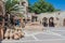 NIZWA, OMAN - MARCH 3, 2017: Pottery shops at the Souq in Nizwa, Om