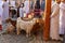 NIZWA, OMAN - NOVEMBER 18, 2022: Nizwa Goat Market. Traditional Animal Bazaar at Nizwa, Oman.