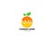 NNW letter orange fruit logo design vector illustration