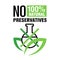 No added preservatives 100 natural