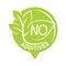 No additives sign for natural food products