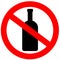 No alcohol sign